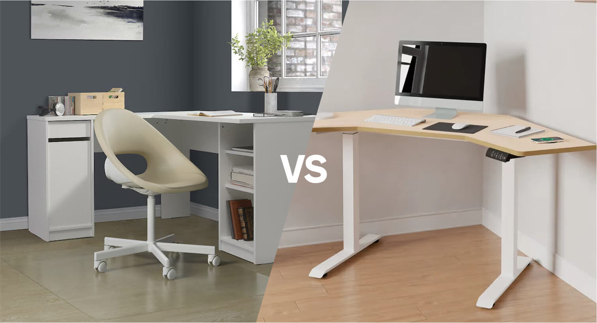 Ikea Corner Desk vs Koble Designs Corner Desk