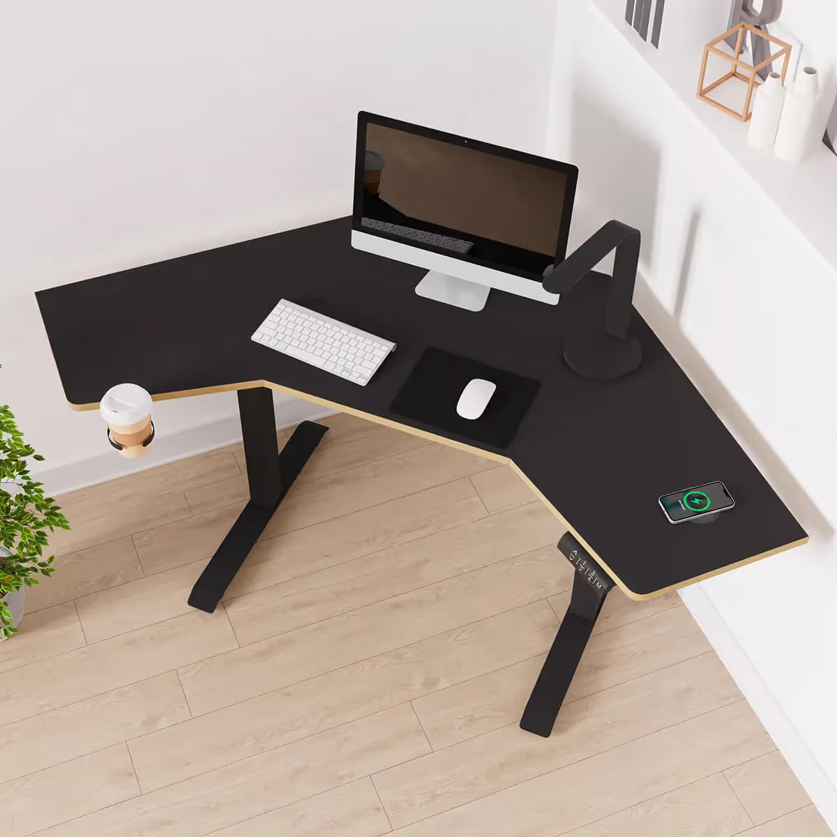 Gino Corner Height Adjustable Desk
