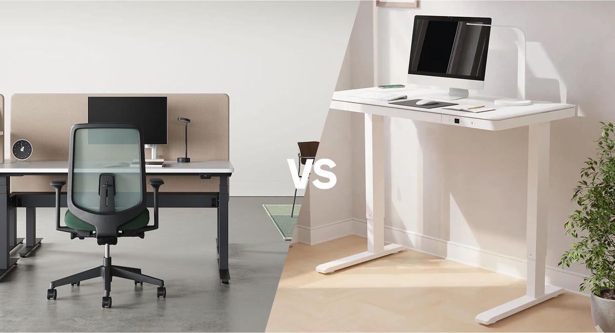 Herman Miller Nevi Sit-Stand Desk vs. Koble Juno 4.0 Smart Desk