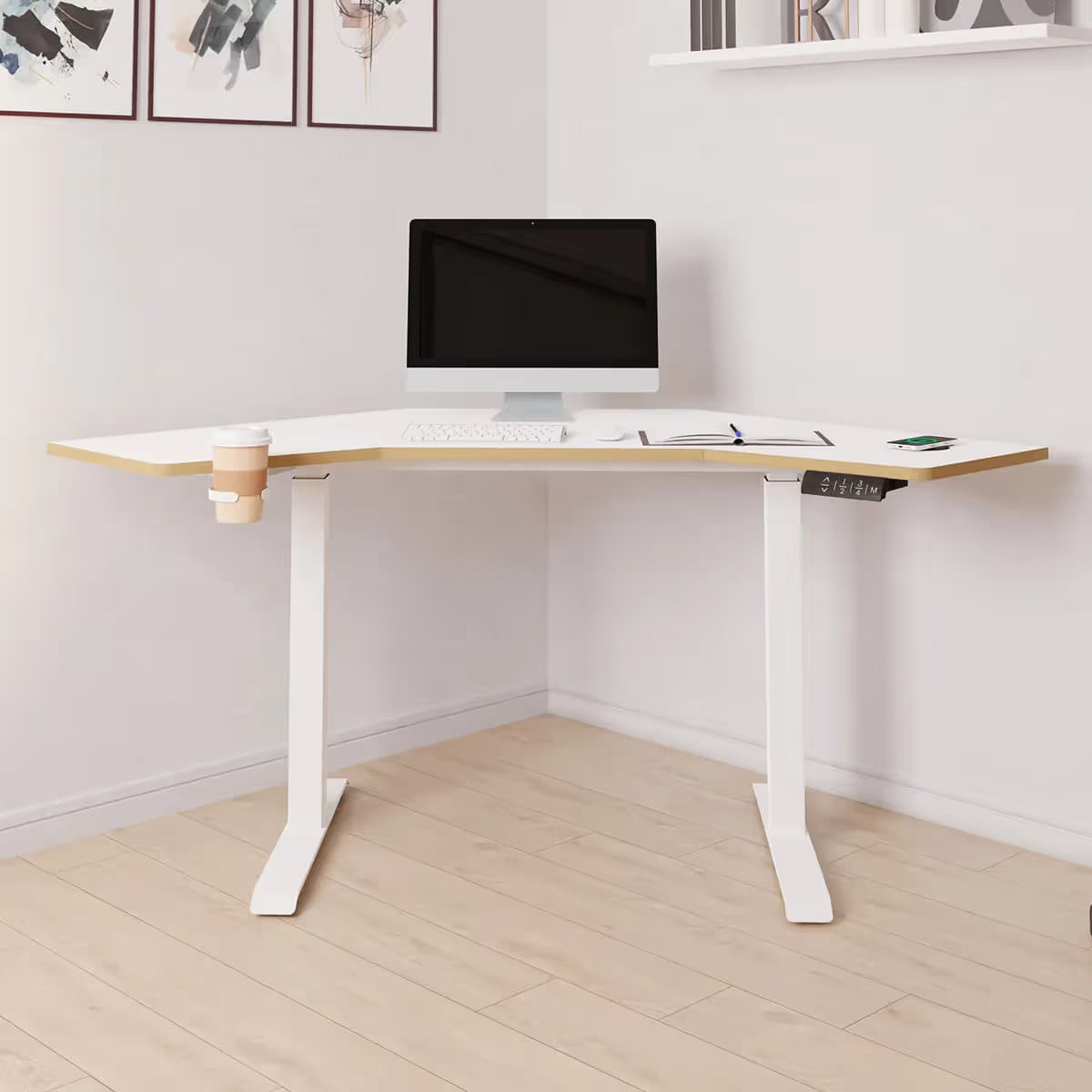 Gino Corner Height Adjustable Desk