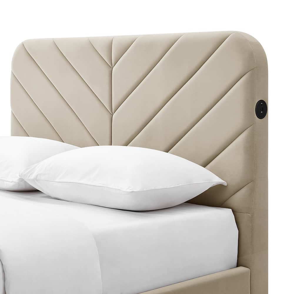 Chevron Smart TV Bed