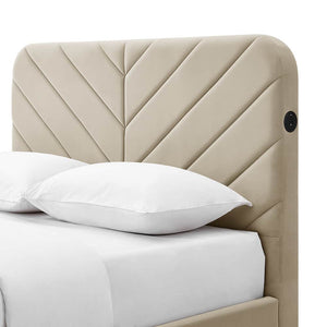 Chevron Smart TV Bed