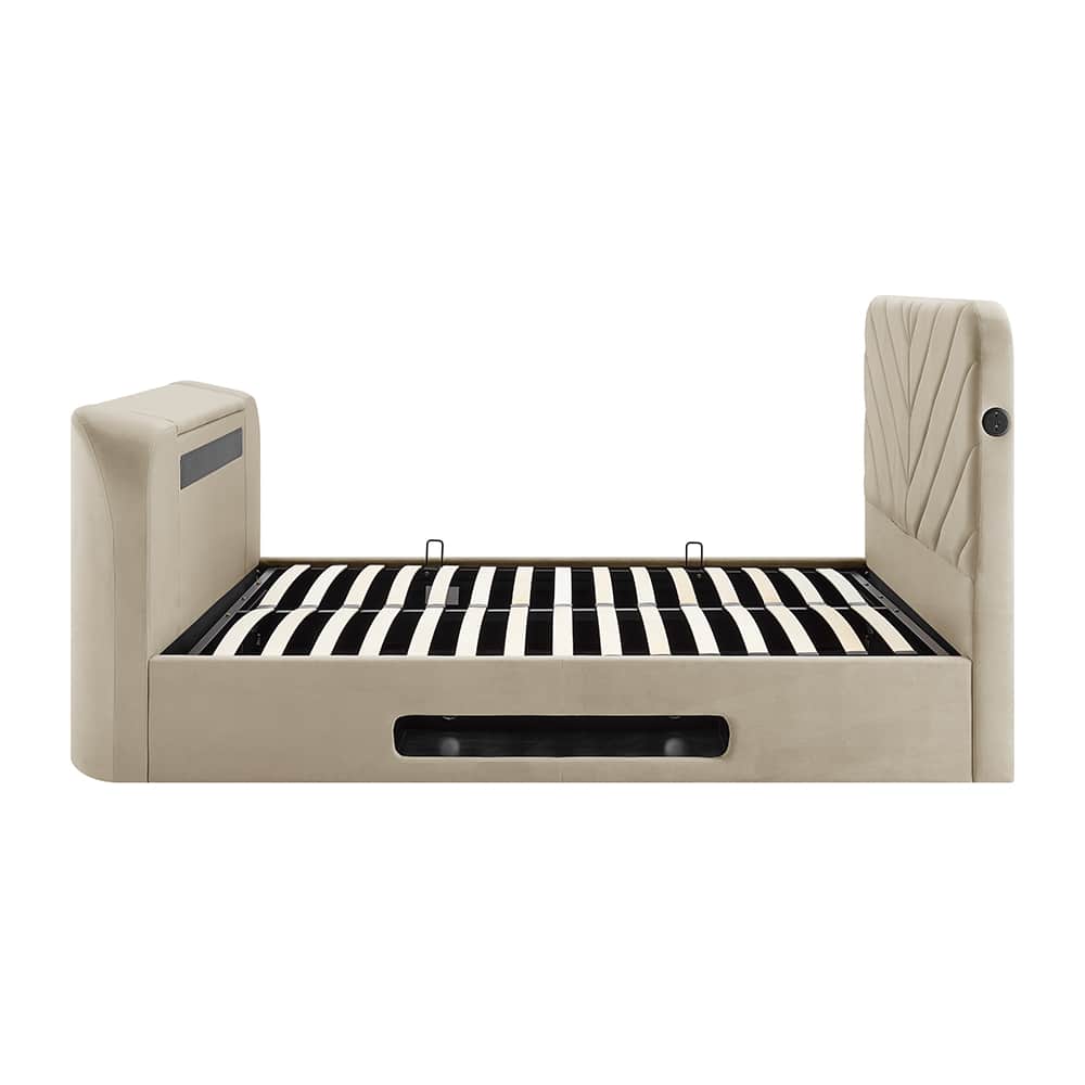 Chevron Smart TV Bed