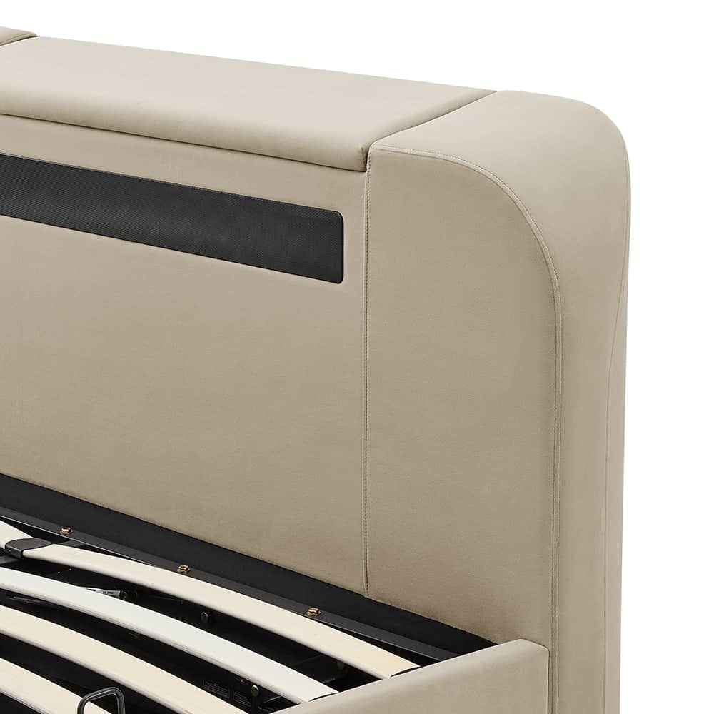 Chevron Smart TV Bed